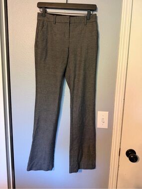 Express Women's Straight Leg Dress Pants in Heather Gray